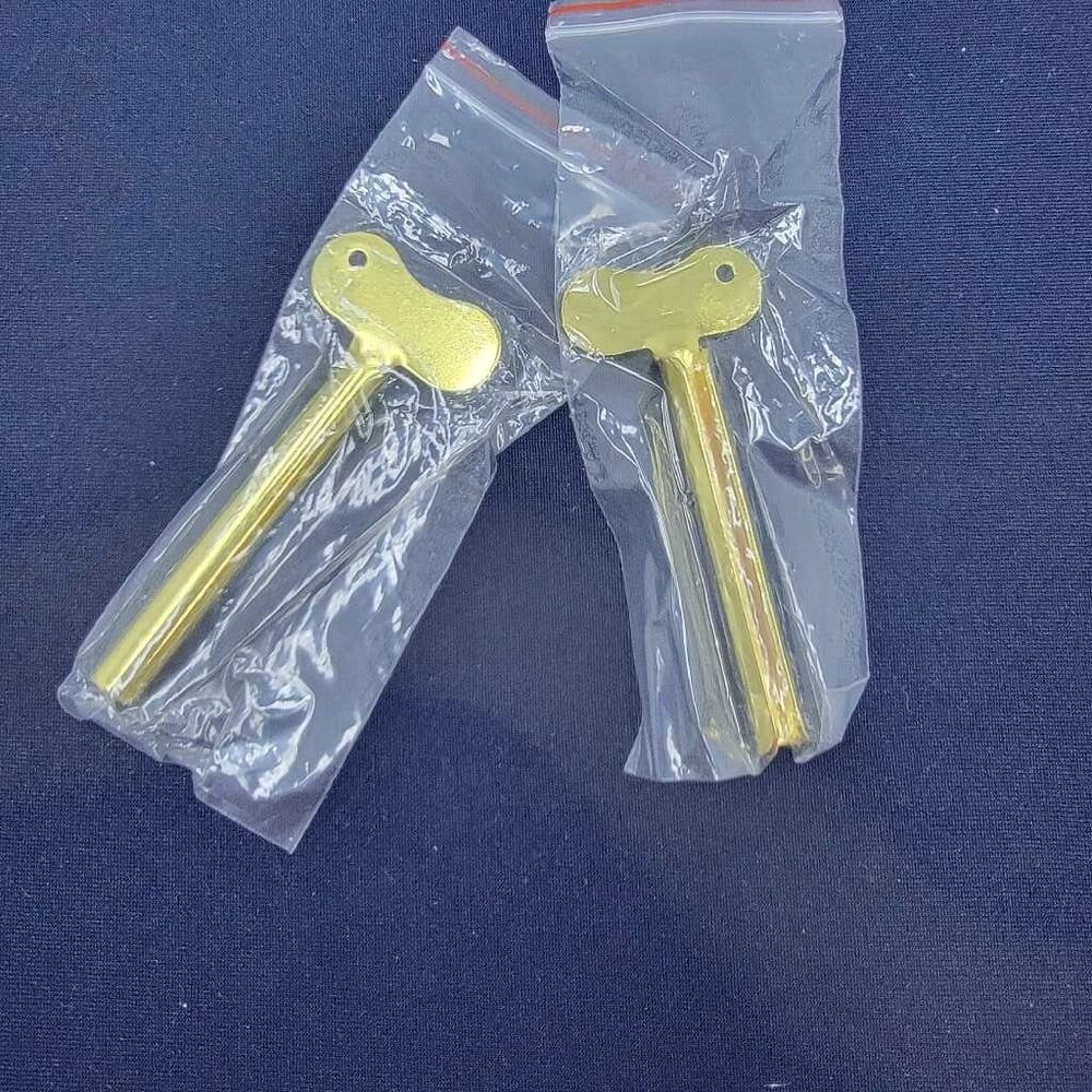 2pc Gold Toned Toothpaste Tube Squeezer Roller Metal Key Saver Tool